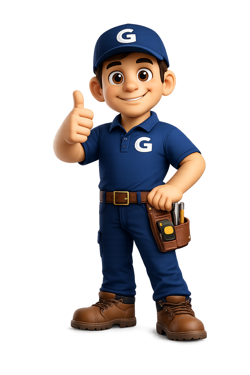 Mascotte MonGaragePro, professionnel de l'aménagement de garage